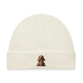 Cocker Spaniel - Baby Premium Organic Mütze - Naturweiß - Vorne