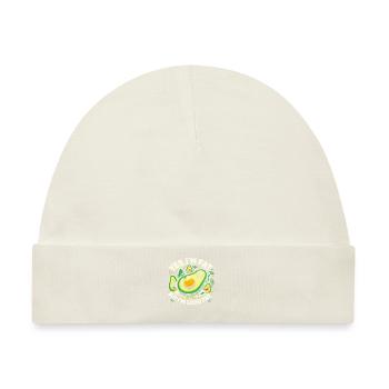 Ja, ich bin fett, aber ich bin gut fett - Baby Premium Organic Mütze - Naturweiß - Vorne