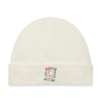Umweltfreundliches Faultier Mit Umweltflagge - Baby Premium Organic Mütze - Naturweiß - Vorne