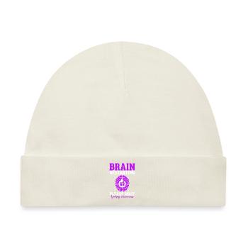Neustart des Gehirns Bitte warten Epileptische Epilepsie - Baby Premium Organic Mütze - Naturweiß - Vorne
