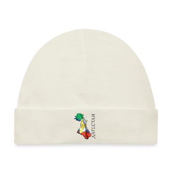 (RU) Dagestan Flagge in (RU) Dagestan Landkarte DA - Baby Premium Organic Mütze - Naturweiß - Vorne