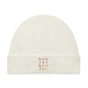 Verschiedene Kawaii Schafe - Baby Premium Organic Mütze - Naturweiß - Vorne