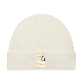 Penguine Vogelliebhaber Penguin -Enthusiast - Baby Premium Organic Mütze - Naturweiß - Vorne