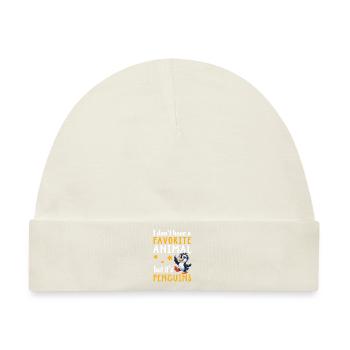 Penguine Vogelliebhaber Penguin -Enthusiast - Baby Premium Organic Mütze - Naturweiß - Vorne