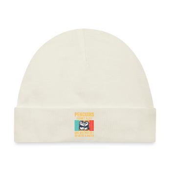 Penguine Vogelliebhaber Penguin -Enthusiast - Baby Premium Organic Mütze - Naturweiß - Vorne
