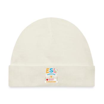 ESL-Lehrer ESL Unterricht - Baby Premium Organic Mütze - Naturweiß - Vorne