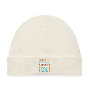 ESL-Lehrer ESL Unterricht - Baby Premium Organic Mütze - Naturweiß - Vorne