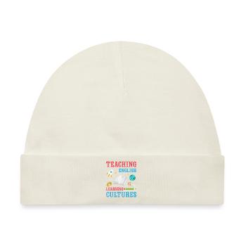 ESL-Lehrer ESL Unterricht - Baby Premium Organic Mütze - Naturweiß - Vorne