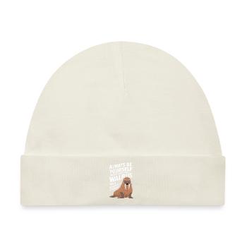 Walross - Baby Premium Organic Mütze - Naturweiß - Vorne