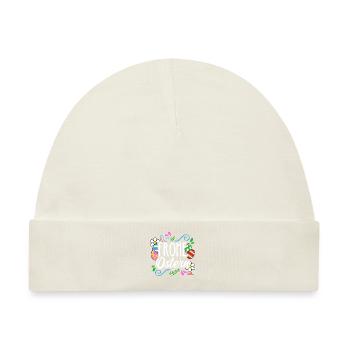 Frohe Ostern - Baby Premium Organic Mütze - Naturweiß - Vorne