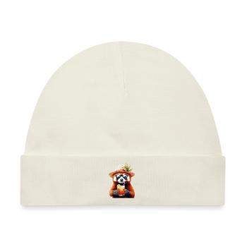 Roter Panda - Baby Premium Organic Mütze - Naturweiß - Vorne