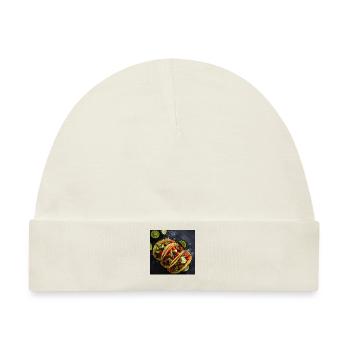 Tacos - Baby Premium Organic Mütze - Naturweiß - Vorne