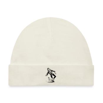 Tough Skater-Girl Shirt – Sturz? Kein Problem! - Baby Premium Organic Mütze - Naturweiß - Vorne
