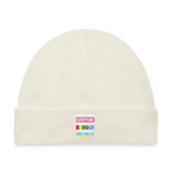 Warum Ruft Jeder Bingo Und Ich Schimpfe - Baby Premium Organic Mütze - Naturweiß - Vorne
