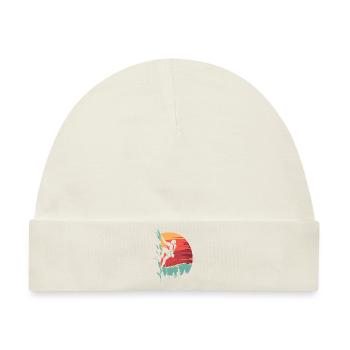 Klettern in den Alpen: Fels bei Sonnenuntergang - Baby Premium Organic Mütze - Naturweiß - Vorne