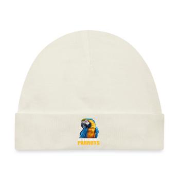 Papageie Papagei - Baby Premium Organic Mütze - Naturweiß - Vorne