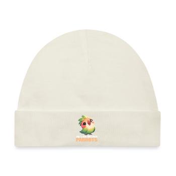Papageie Papagei - Baby Premium Organic Mütze - Naturweiß - Vorne