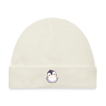 Pinguine Pinguin - Baby Premium Organic Mütze - Naturweiß - Vorne