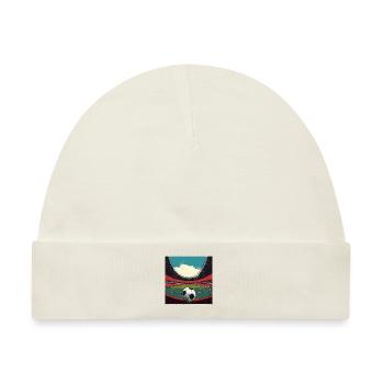 Stadion-Fußballfür Mannschaften und Vereine - Baby Premium Organic Mütze - Naturweiß - Vorne