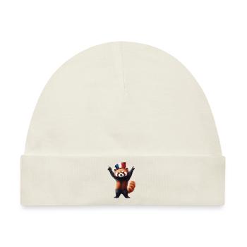 Roter Panda - Baby Premium Organic Mütze - Naturweiß - Vorne