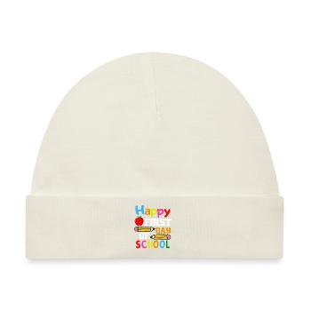 Erster Schultag Schulstart Einschulung - Baby Premium Organic Mütze - Naturweiß - Vorne