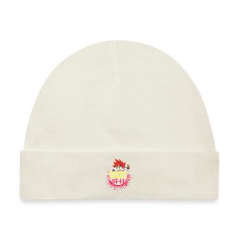 Goddammit Nomura – Cartoon Design - Baby Premium Organic Mütze - Naturweiß - Vorne