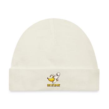 Just Let Me Rot – Banane hat kein Bock mehr - Baby Premium Organic Mütze - Naturweiß - Vorne