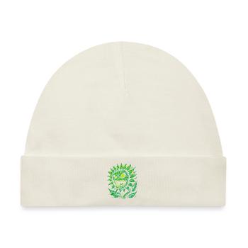 Dämonische Sonnenblume im Neonstil - Baby Premium Organic Mütze - Naturweiß - Vorne