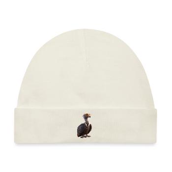 Geier Greifvogel Aasgeier Vulture Süßer Geier - Baby Premium Organic Mütze - Naturweiß - Vorne