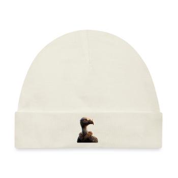Geier Greifvogel Aasgeier Vulture Süßer Geier - Baby Premium Organic Mütze - Naturweiß - Vorne
