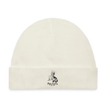Papst Franziskus spendet seinen Segen - Baby Premium Organic Mütze - Naturweiß - Vorne