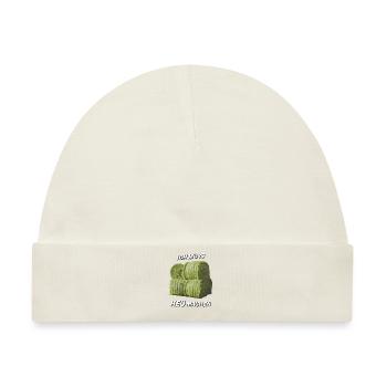 ICH MUSS HEU MACHEN - Baby Premium Organic Mütze - Naturweiß - Vorne