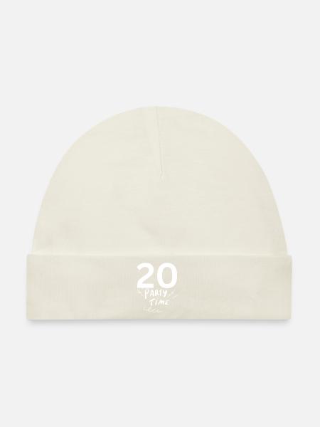 20 - Baby Premium Organic Mütze - Naturweiß