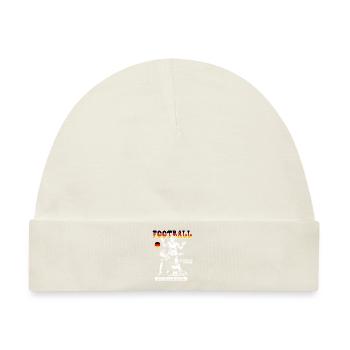 Germany Fußballspielerin Shirt: Foul mit Ansage - Baby Premium Organic Mütze - Naturweiß - Vorne