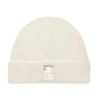 Kraft ohne Foul: Schweizer Frauenfußball Shirt - Baby Premium Organic Mütze - Naturweiß - Vorne