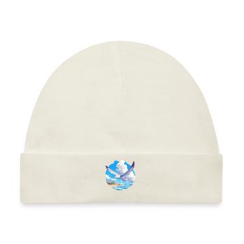 Möwen Möwe - Baby Premium Organic Mütze - Naturweiß - Vorne