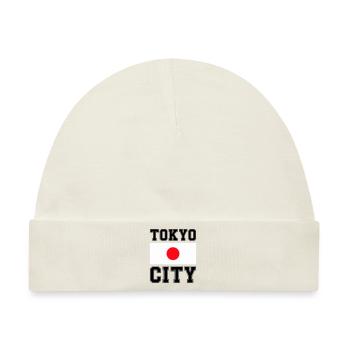 tokyo city japan - Baby Premium Organic Mütze - Naturweiß - Vorne