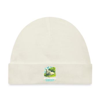 Schafe Schaf - Baby Premium Organic Mütze - Naturweiß - Vorne