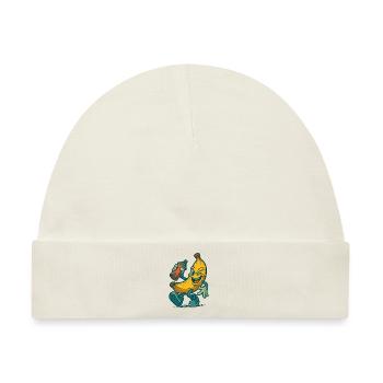 Freche Banane mit Spraydose - Baby Premium Organic Mütze - Naturweiß - Vorne