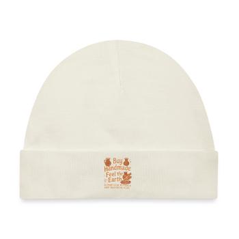 Handmade Feel the Earth kaufen - Baby Premium Organic Mütze - Naturweiß - Vorne