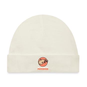 Kugelfische Kugelfisch - Baby Premium Organic Mütze - Naturweiß - Vorne