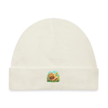 Schnecken Schnecke - Baby Premium Organic Mütze - Naturweiß - Vorne