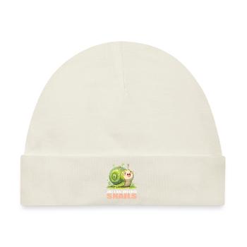 Schnecken Schnecke - Baby Premium Organic Mütze - Naturweiß - Vorne