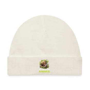 Schnecken Schnecke - Baby Premium Organic Mütze - Naturweiß - Vorne