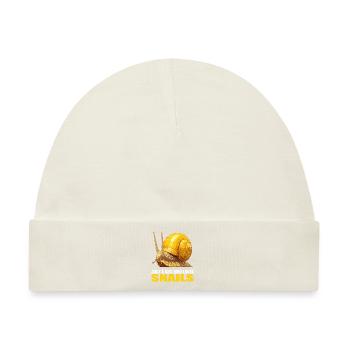 Schnecken Schnecke - Baby Premium Organic Mütze - Naturweiß - Vorne