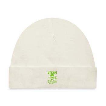 Vegan Punk Rebell Vegan Vegan Anarchist Vegan - Baby Premium Organic Mütze - Naturweiß - Vorne