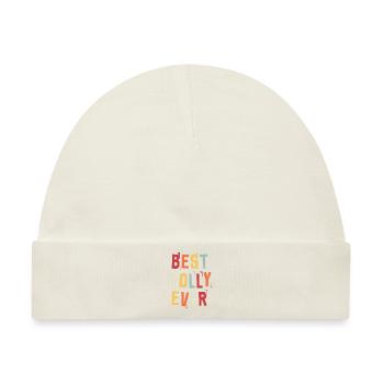 Beste Molly Ever Retro Vorname Text Spruch - Baby Premium Organic Mütze - Naturweiß - Vorne