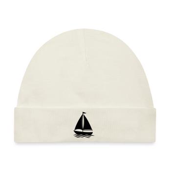 segelschiff - Baby Premium Organic Mütze - Naturweiß - Vorne