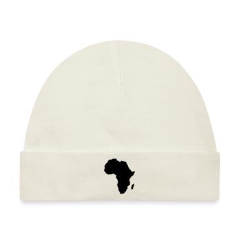Afrika - schwarzer Kontinent - Baby Premium Organic Mütze - Naturweiß - Vorne