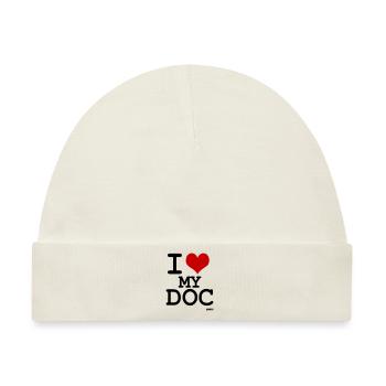 i love my doc - Baby Premium Organic Mütze - Naturweiß - Vorne